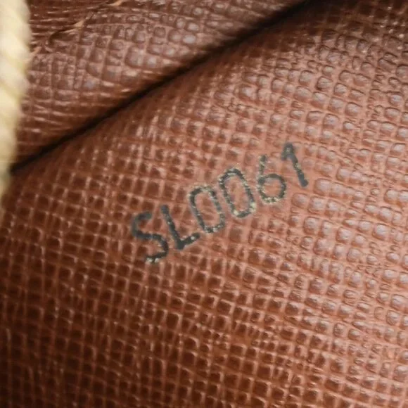 LOUIS VUITTON Danube Shoulder Bag Monogram Leather Brown France
